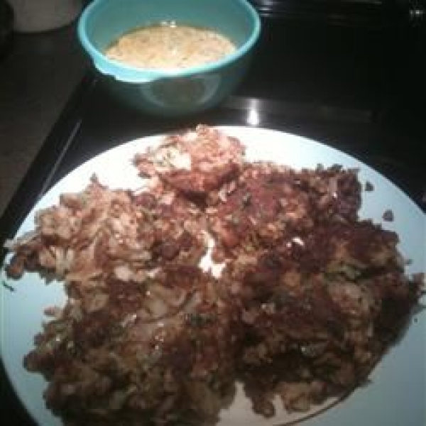 Asian Salmon Cakes with Creamy Miso and Sake Sauce