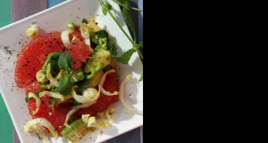 Avocado and Grapefruit Salad with Mint-Dill Vinaigrette