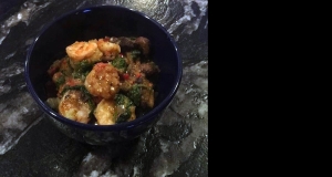 Shrimp Saute on Cauliflower Rice