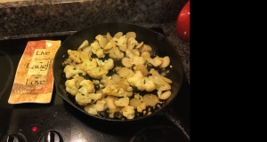 Cauliflower with Water Chestnuts and Black Olives