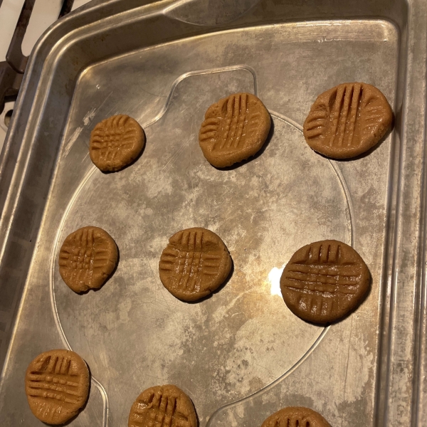 3-Ingredient Peanut Butter Cookies