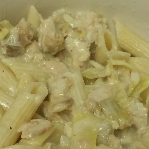 Smoked Salmon and Artichoke in Alfredo Sauce