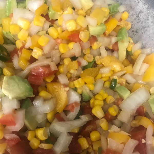 Tomato, Corn and Avocado Salsa