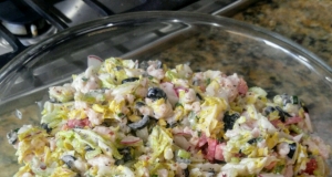 Summertime Crab Slaw with Napa Cabbage