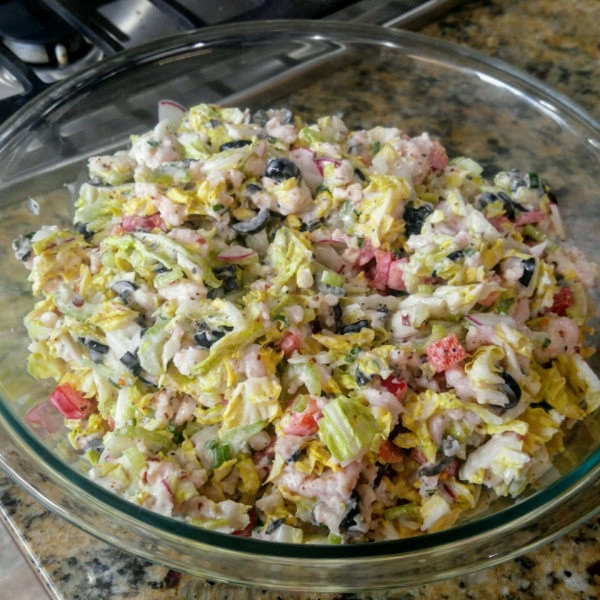 Summertime Crab Slaw with Napa Cabbage