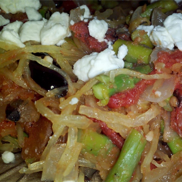 Spaghetti Squash with Fire Roasted Tomatoes