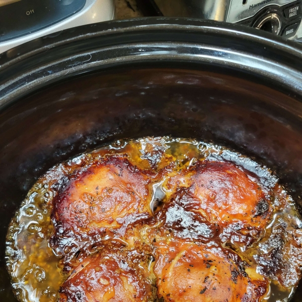 Honey-Garlic Slow Cooker Chicken Thighs