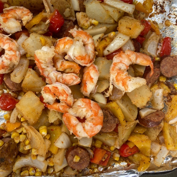 Shrimp and Vegetable Sheet Pan Dinner