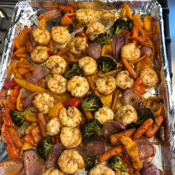 Shrimp and Vegetable Sheet Pan Dinner