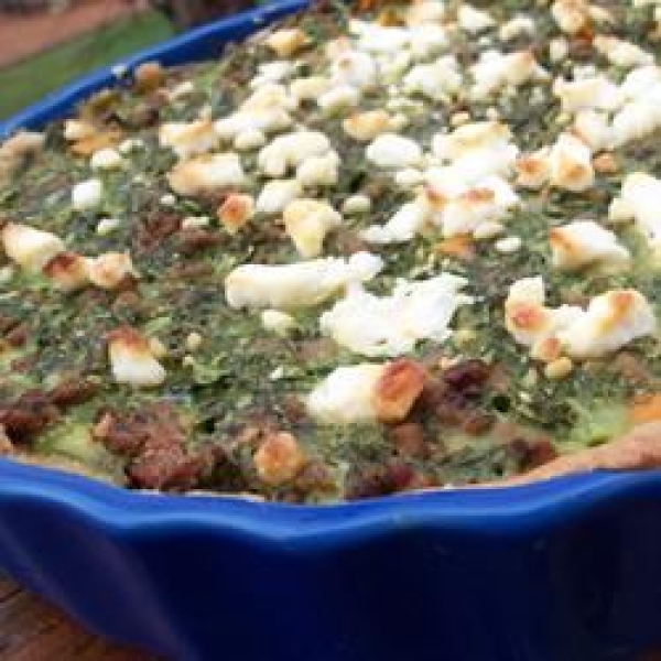 Hamburger Spinach Quiche