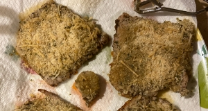 Pan-Seared Marinated Pork Cutlets with a Parmesan-Garlic Crust