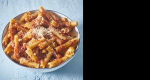 Ziti with Tomato-Pesto Sauce