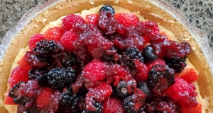 Double Berry Custard Pie