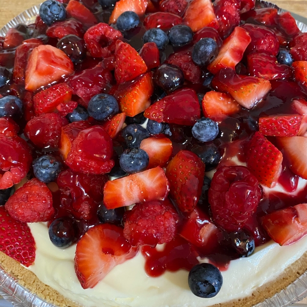 Double Berry Custard Pie