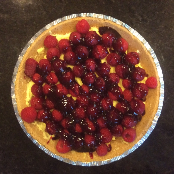 Double Berry Custard Pie