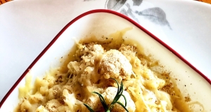 Cheesy Cauliflower in the Microwave