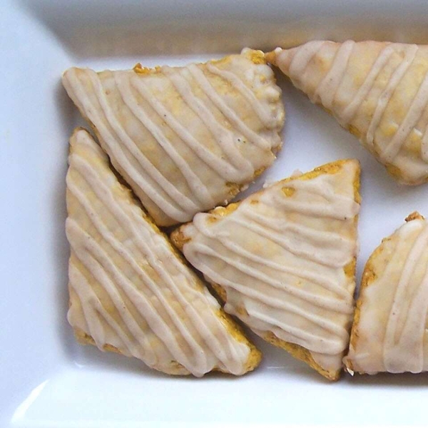 Iced Pumpkin Scones