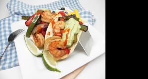 Easy Grilled Shrimp Fajitas