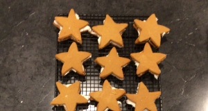 Frosted Molasses Ginger Sandwich Cookies