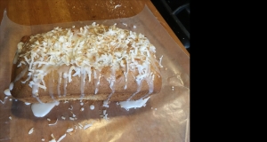 Pound Cake with Lemon Coconut Glaze