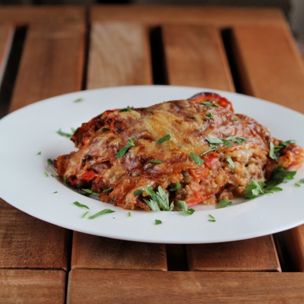 Basmati Rice and Turkey Stuffed Peppers