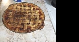 Grammy's Favorite Rhubarb Custard Pie