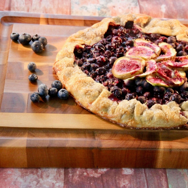 Rustic Blueberry and Fig Crostata