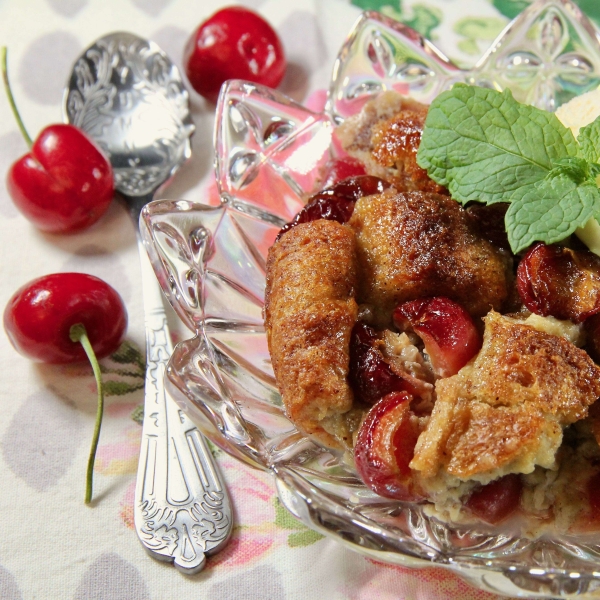 Cherry Bread Pudding