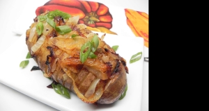 Baked Potatoes on the Grill with Onion