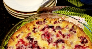 Crustless Cranberry Pie