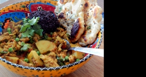 Ground Turkey Kheema with Forbidden Rice