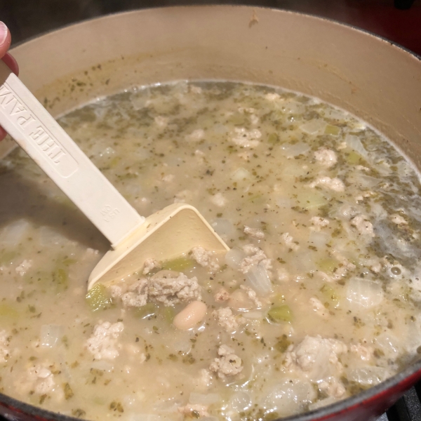 White Chili with Ground Turkey