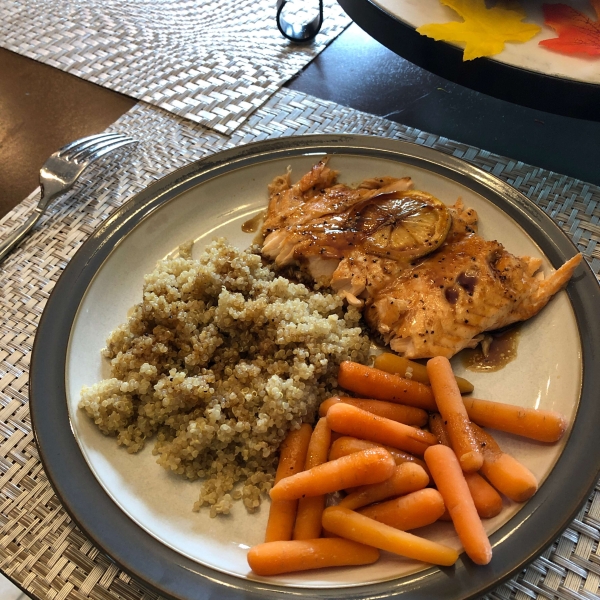 Pepper-Honey Cedar Plank Salmon