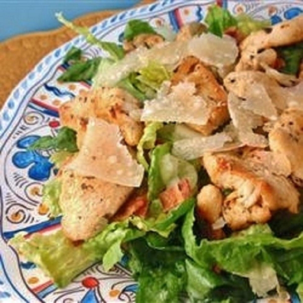 Easy and Fast Cajun Chicken Caesar Salad