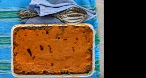 Dutch Oven Plant-Based Cottage Pie with Sweet Potatoes