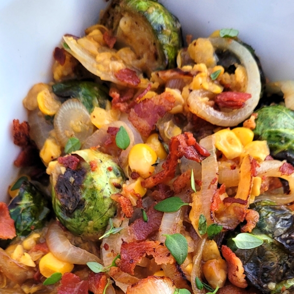 Southern-Style Brussels Sprouts with Lardons