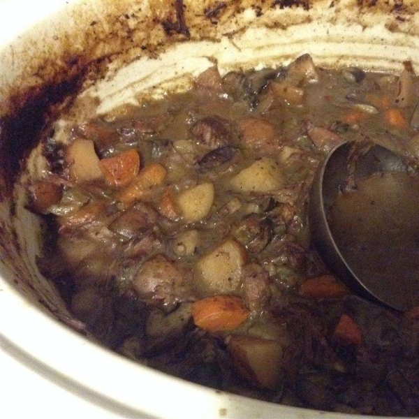 Slow Cooker Beef Stew with Mushrooms