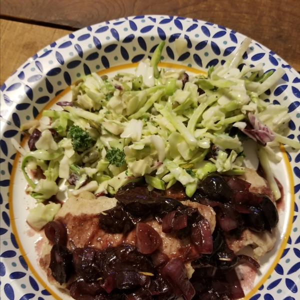 Pork Chops With Black Cherry Sauce