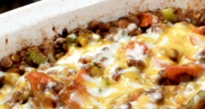 Baked Lentils with Cheese