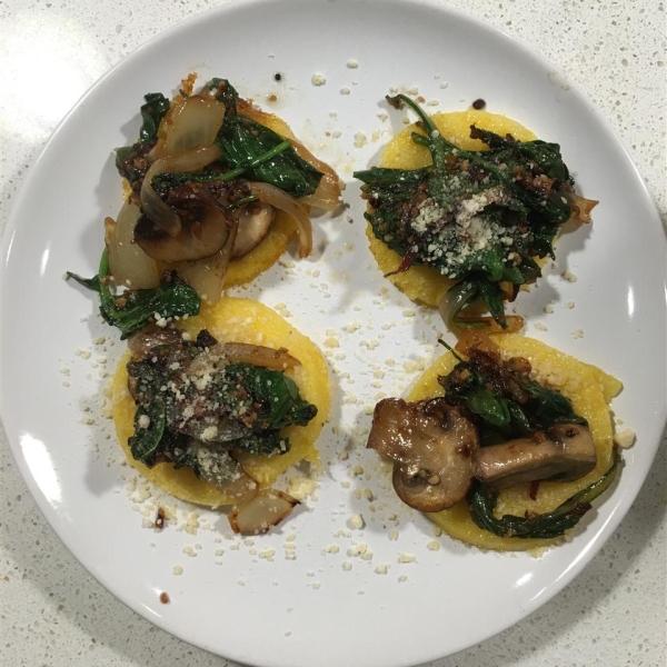 Paula's Polenta with Mushroom Topping