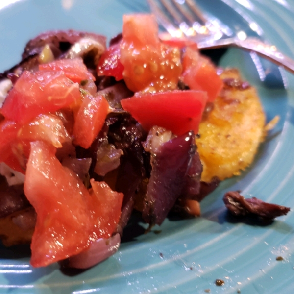 Paula's Polenta with Mushroom Topping