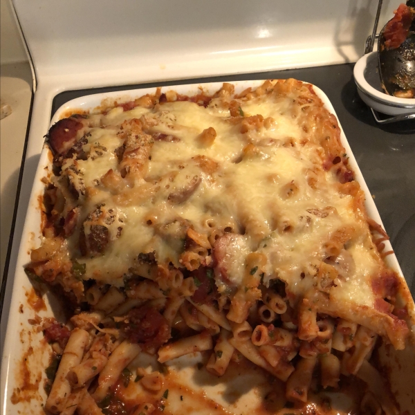 Kielbasa Pasta Casserole
