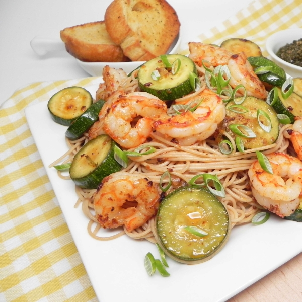 Summery Shrimp with Pesto