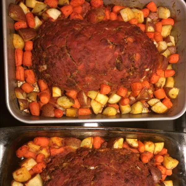 Vegetarian Meatloaf with Vegetables