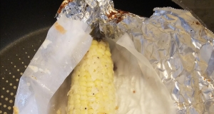 Oven Roasted Parmesan Corn on the Cob