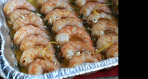 Garlic Butter Smoked Shrimp