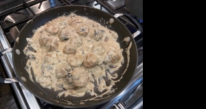 Beef Stroganoff Sauce with Meatballs