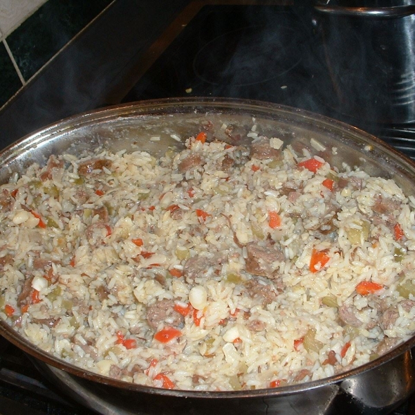 My Mom's Sausage & Rice Casserole