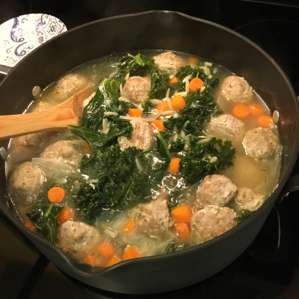 Turkey Italian Wedding Soup with Kale