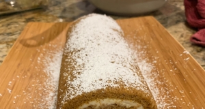 Pumpkin Roll with Ginger and Pecans